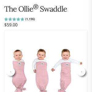 The Ollie Swaddle in Pink